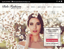 Tablet Screenshot of belofashionsboutique.com